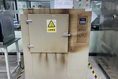 High-temperature test chamber